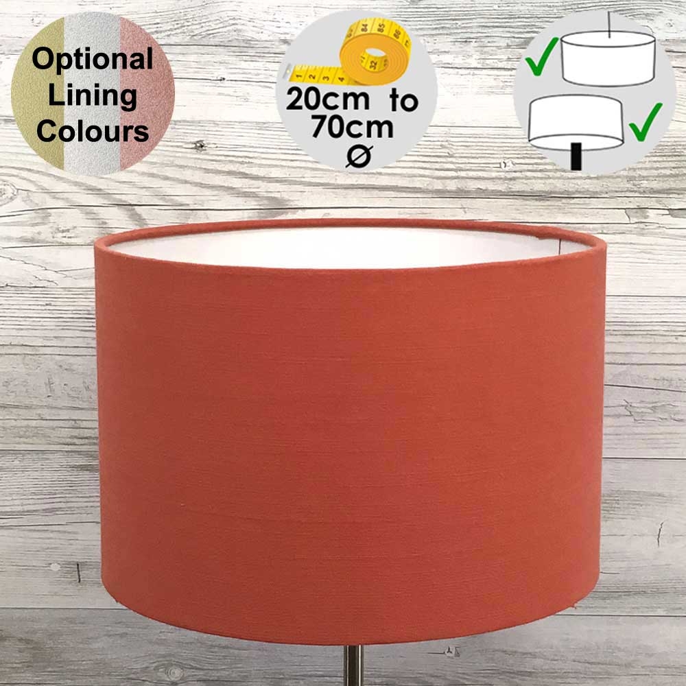 Aura Drum Lampshade Firebrick